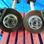 2007-2008 BMW 750I Front Oem Brakes and Suspension W/ Control Arms EDM N52