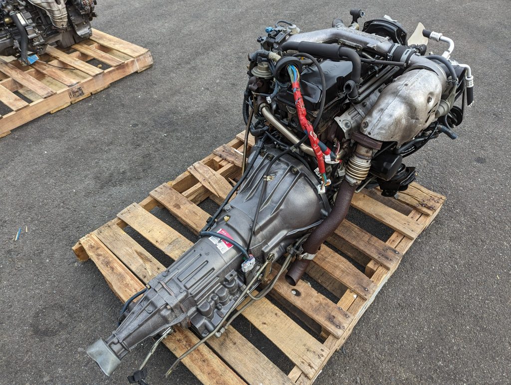 Toyota Crown Comfort LXS11 2.4L Turbo Diesel Engine Transmission JDM ...